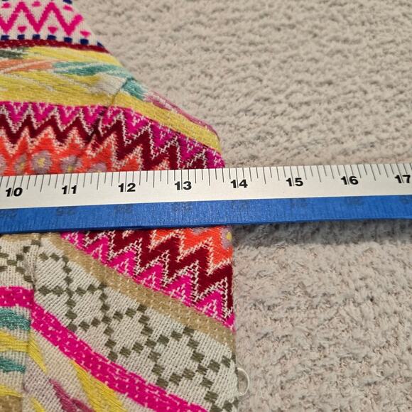 Willow & Clay Aztec Embroidered Flowy Sundress Halter Neck Sz XS Boho Chic - Picture 5 of 11